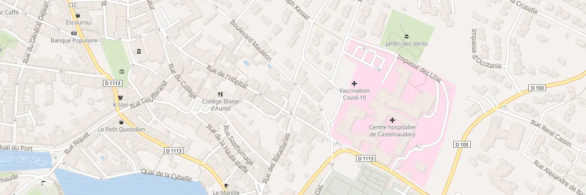 Plan du 20 Rue de l’Hôpital à Castelnaudary