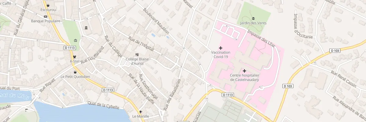 Plan du 18 Rue de l’Hôpital à Castelnaudary