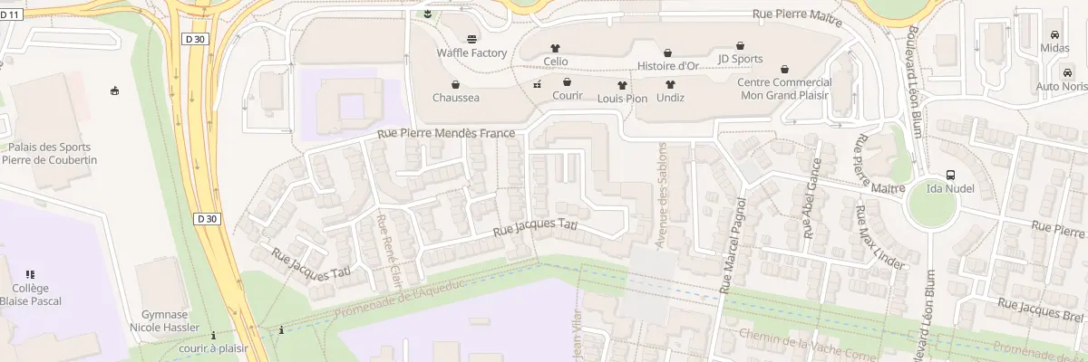 Plan du 43 Rue François Truffaut à Plaisir