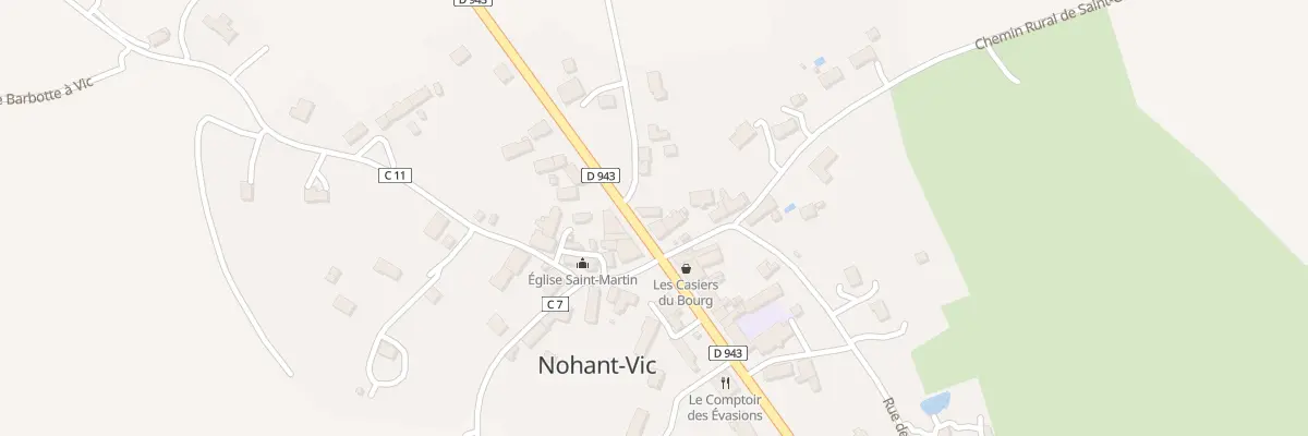 Plan du 7 Rte de la Vallée Noire à Nohant-Vic