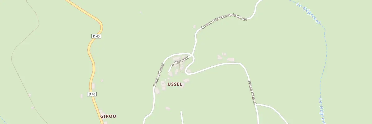 Plan du 682 Rte d’Ussel à Teyssieu