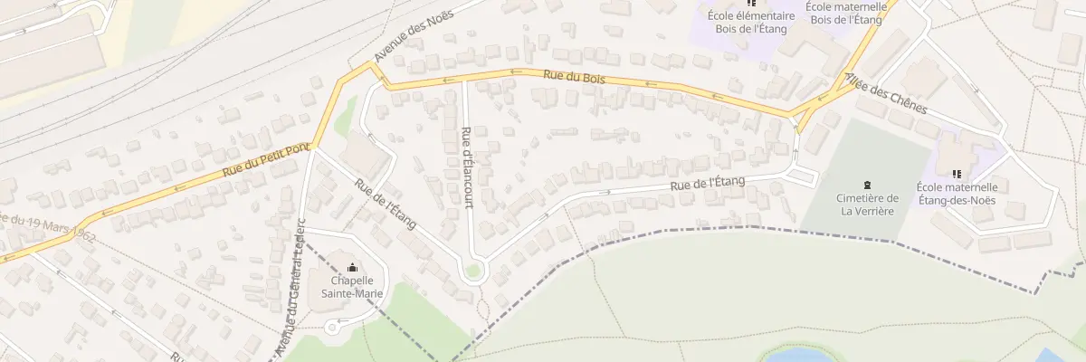 Plan du 23 Rue de l’Etang à La Verrière