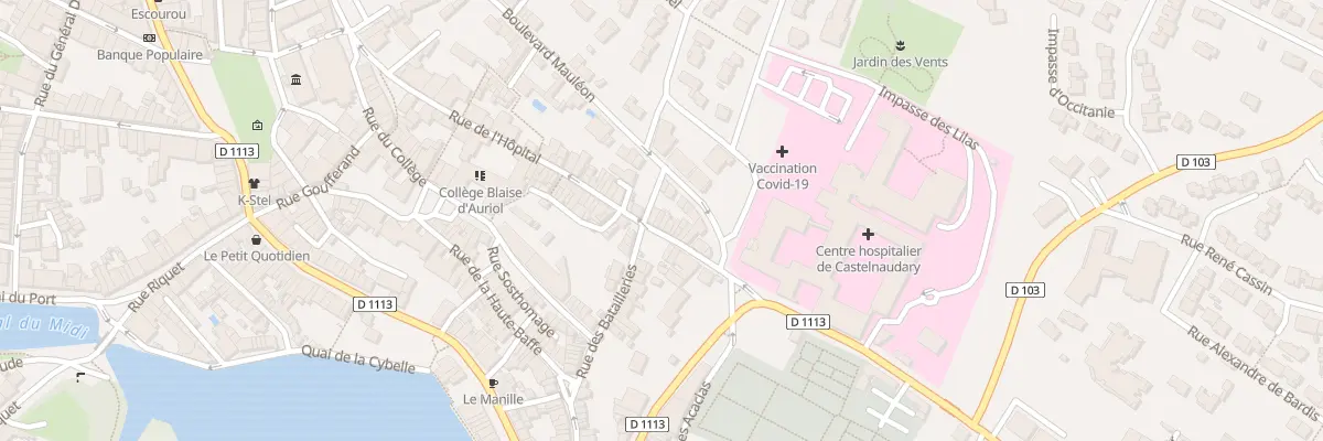 Plan du 16 Rue de l’Hôpital à Castelnaudary