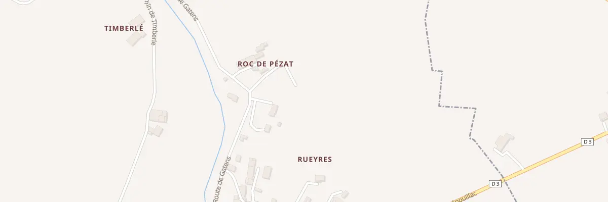 Plan du 300 Rte de Gatens à Senouillac