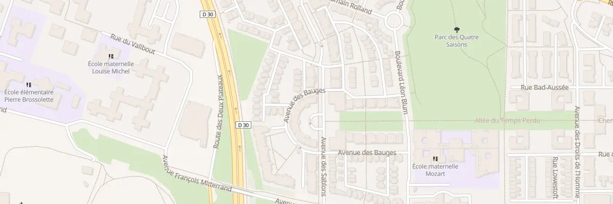 Plan du 700 Av des Sablons à Plaisir