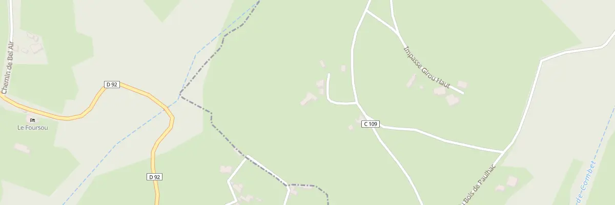 Plan du 5224F Girou à Saint-Bressou