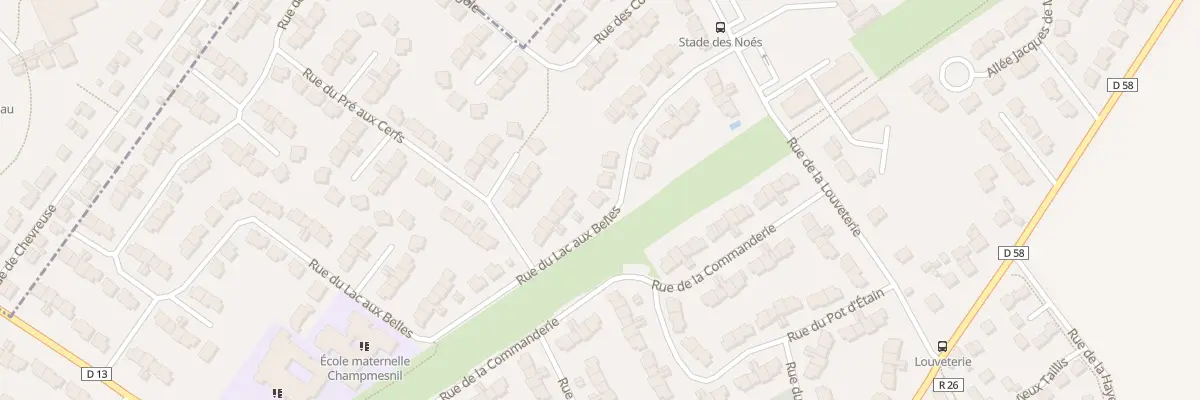 Plan du 24 Rue du Lac aux Belles au Mesnil-Saint-Denis