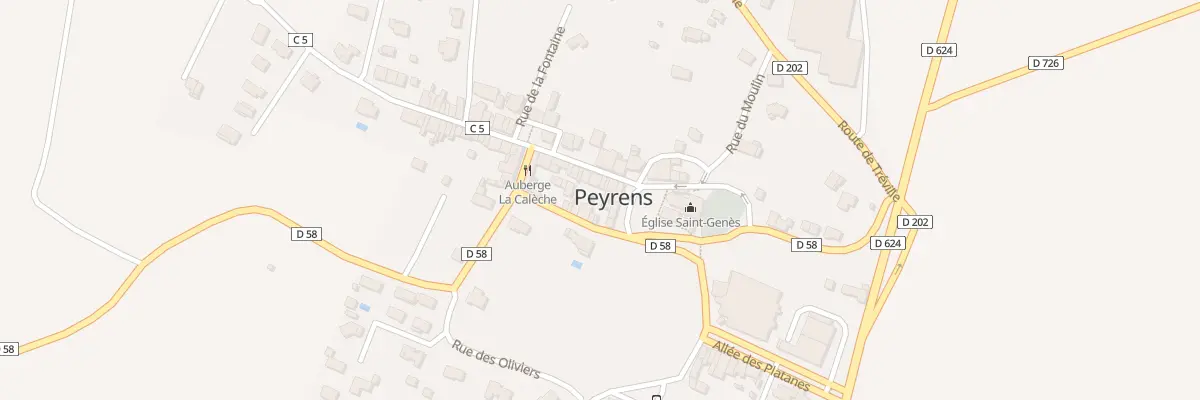 Plan du 5 Gr Grand Rue à Peyrens