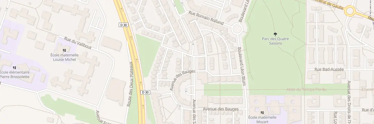 Plan du 632 Av des Sablons à Plaisir