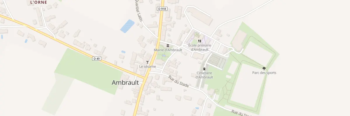 Plan du 18 Pl de l’Eglise à Ambrault