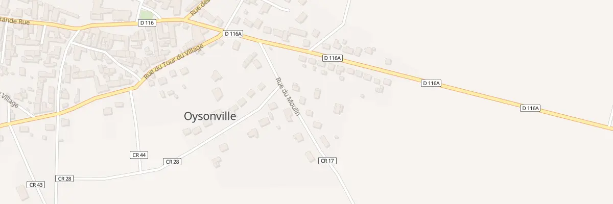 Plan du 5 Rue du Moulin à Oysonville