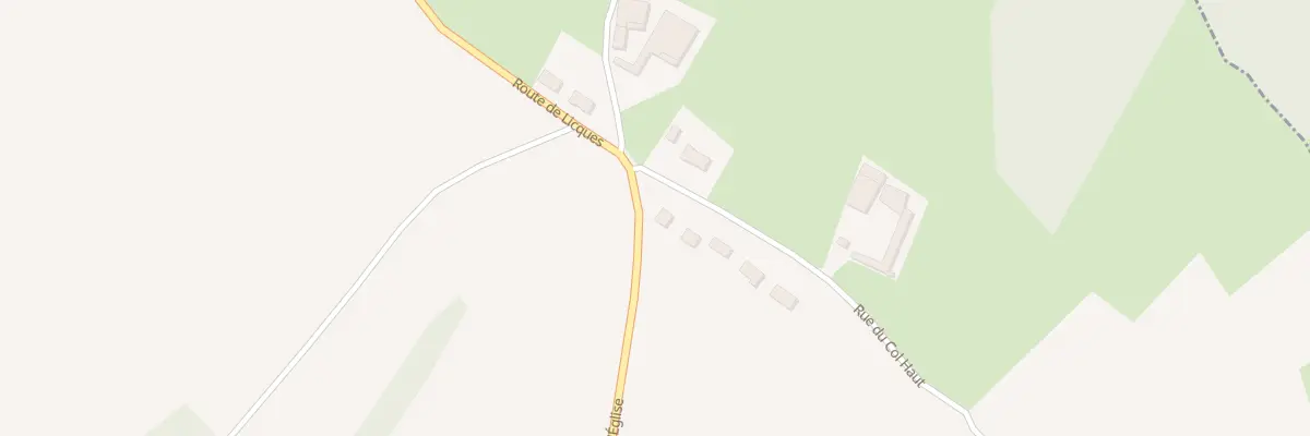 Plan du 40 Rue du Col Haut à Rebergues