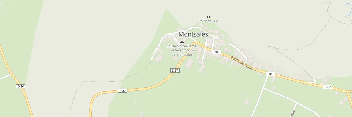Plan du 5033 Montsales à Montsalès