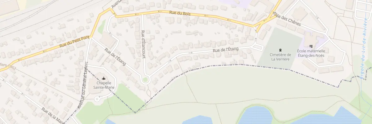 Plan du 32 Rue de l’Etang à La Verrière