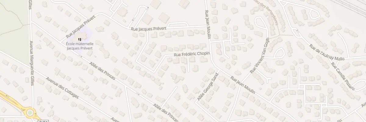 Plan du 9 Rue Frederic Chopin à Verneuil-sur-Seine