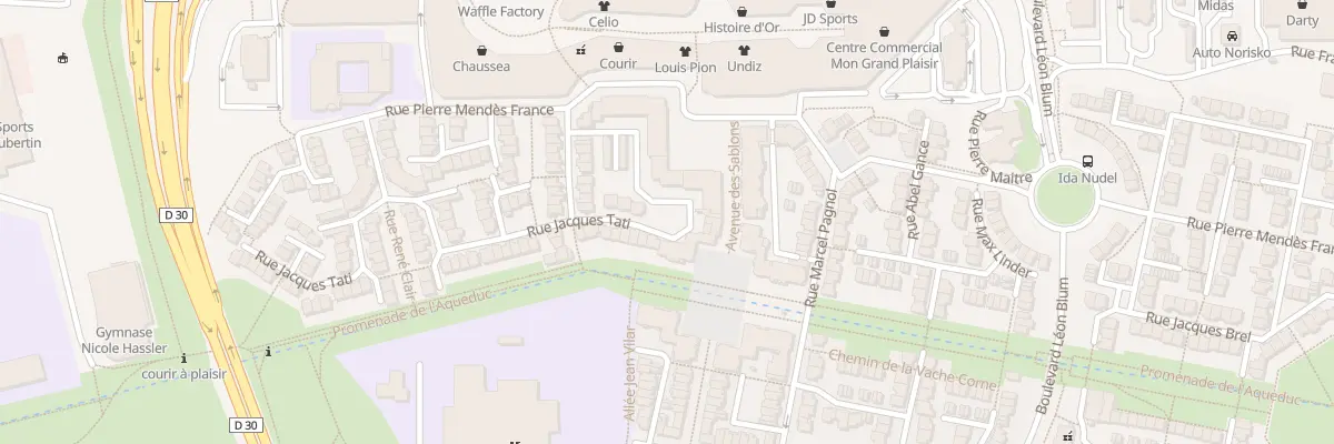 Plan du 86 Av des Sablons à Plaisir