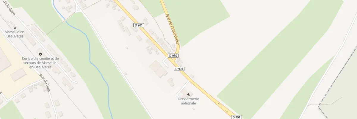Plan du 1 Rue de Crevecoeur à Marseille-en-Beauvaisis