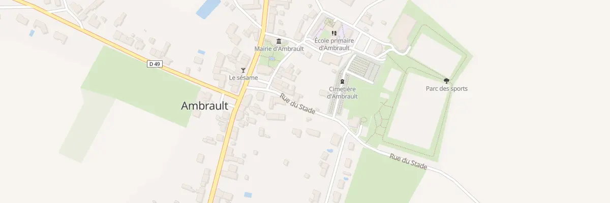 Plan du 5 Rue du Stade à Ambrault