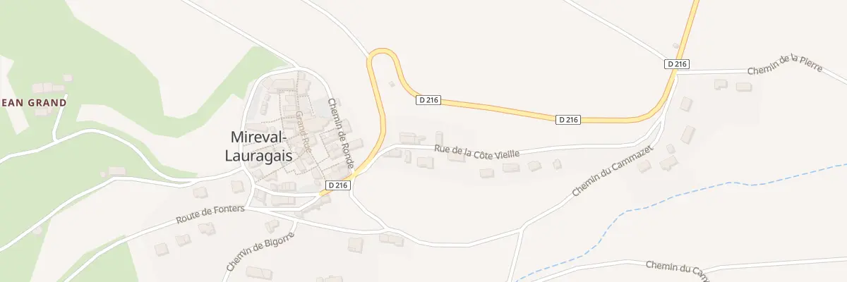 Plan du 3 Rue de la Cote Vieille à Mireval-Lauragais