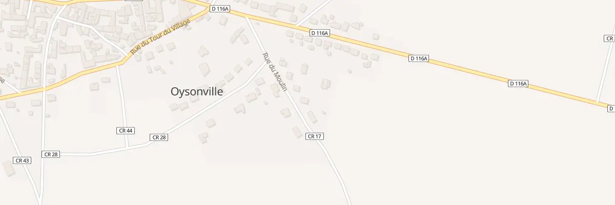 Plan du 9 Rue du Moulin à Oysonville
