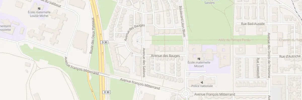 Plan du 725 Av des Sablons à Plaisir
