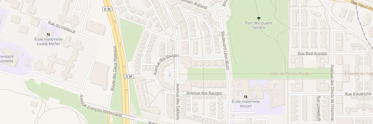 Plan du 673 Av des Sablons à Plaisir