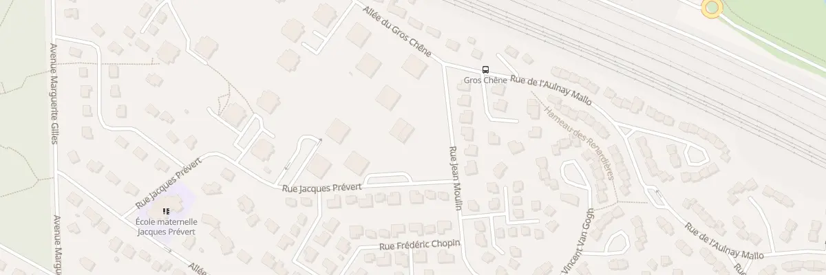 Plan du 1B All du Gros Chene à Verneuil-sur-Seine