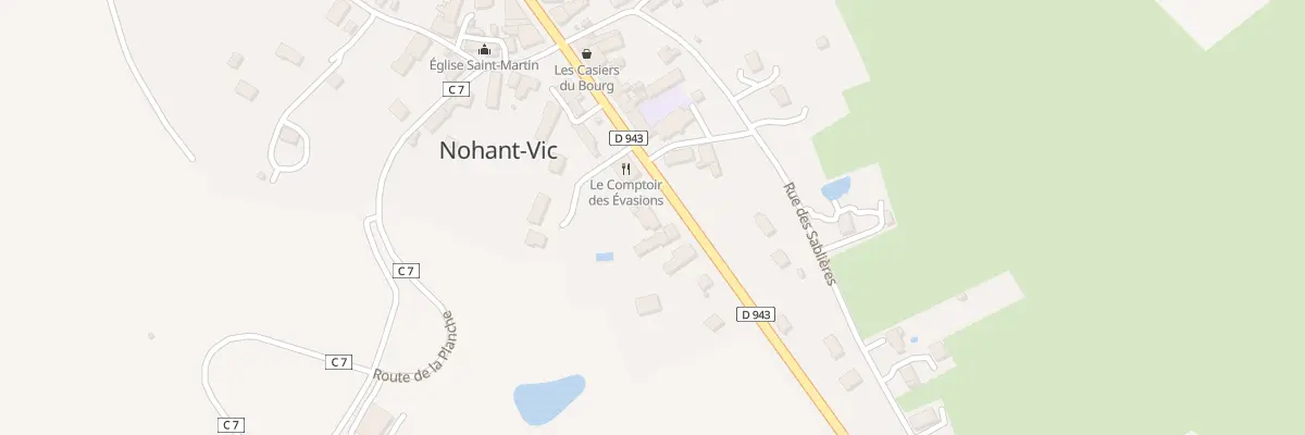 Plan du 28 Rte de la Vallée Noire à Nohant-Vic