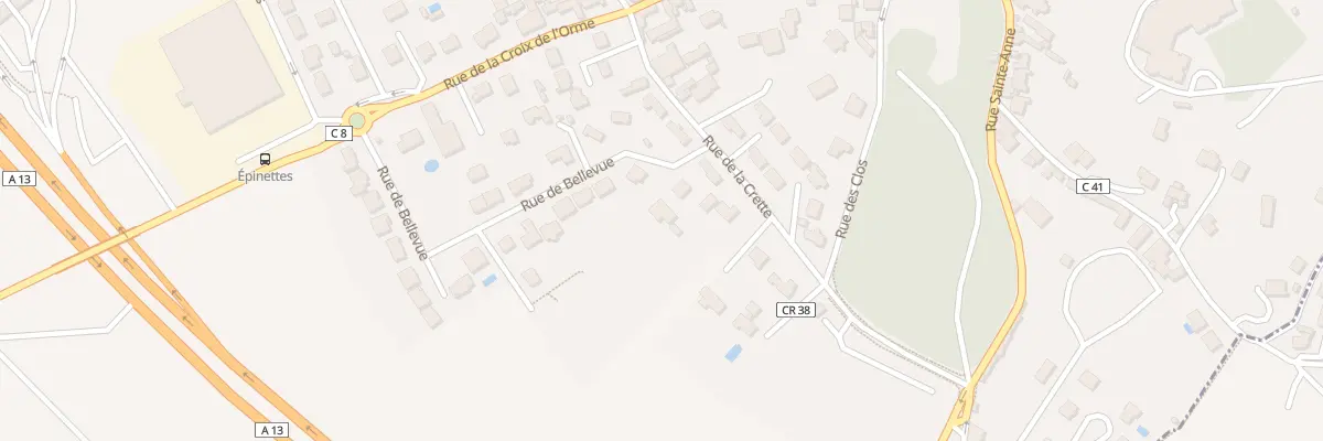 Plan du 5 Rue Bellevue à Morainvilliers