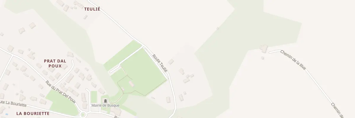 Plan du 226 Rte Teulié à Busque