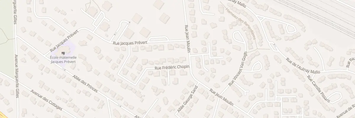 Plan du 4 Rue Frederic Chopin à Verneuil-sur-Seine