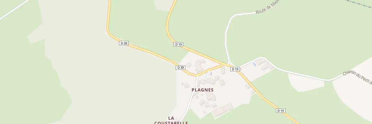 Plan du 5164 Plagnes à Molières