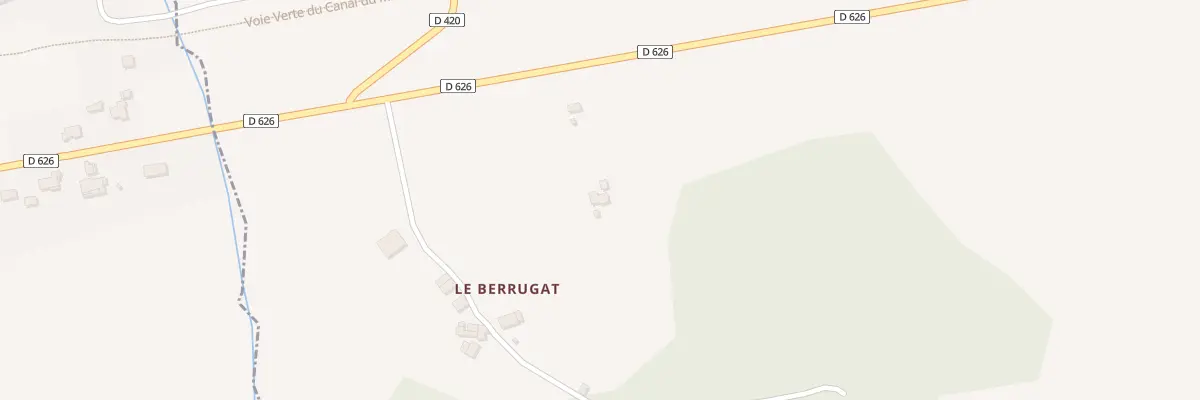 Plan du 1B Le Berrugat à Val de Lambronne