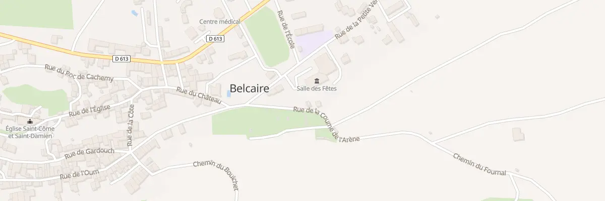 Plan du 4 Rue de la Coume de l’Arene à Belcaire