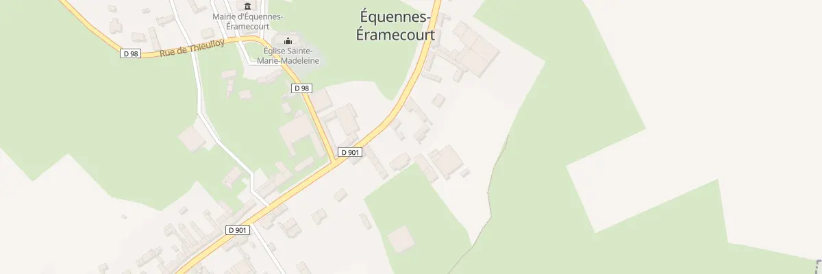 Plan du 6 Rue Verte à Équennes-Éramecourt