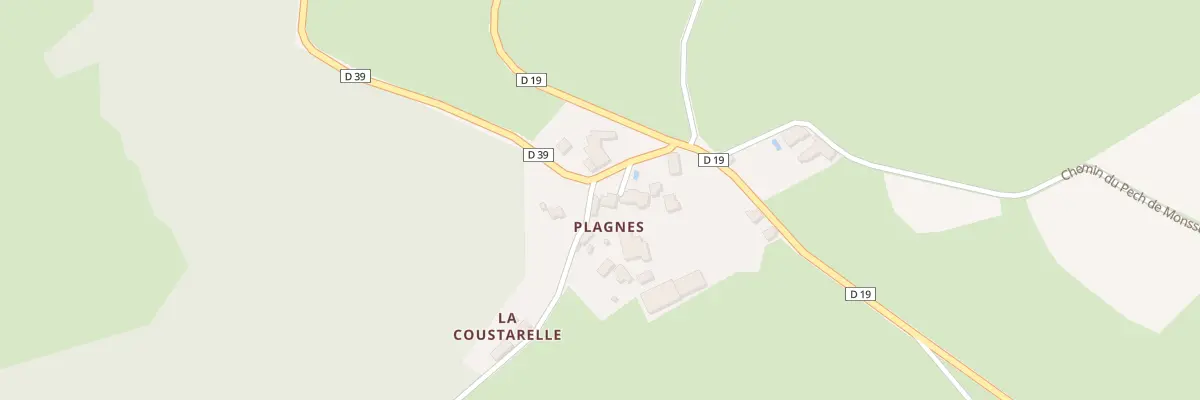 Plan du 5093 Plagnes à Molières