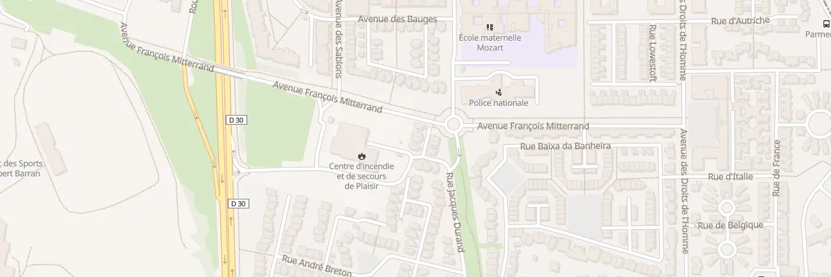Plan du 218 Rue Jacques Durand à Plaisir