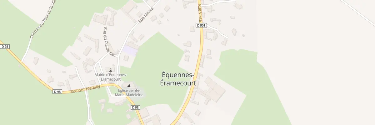 Plan du 7 Rue Verte à Équennes-Éramecourt
