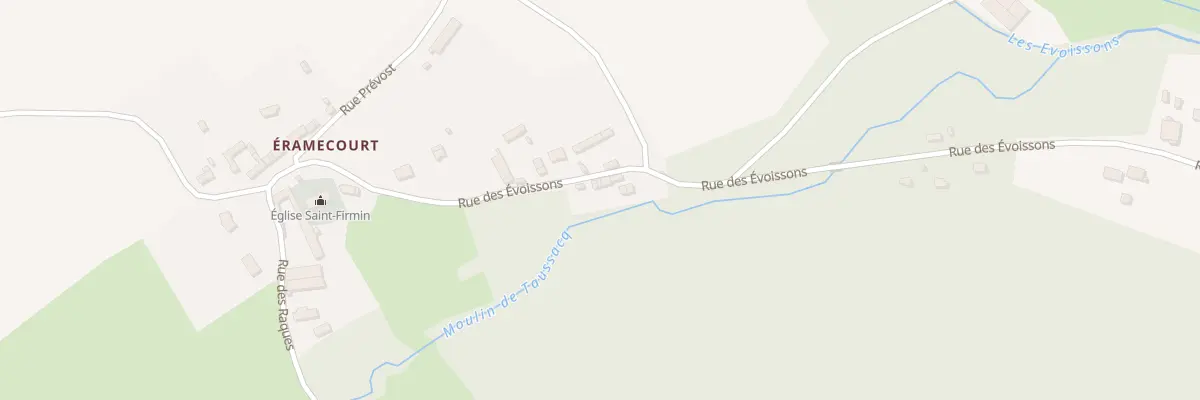 Plan du 6 Rue des Evoissons à Équennes-Éramecourt