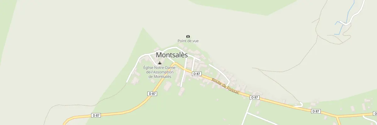Plan du 5005 Montsales à Montsalès