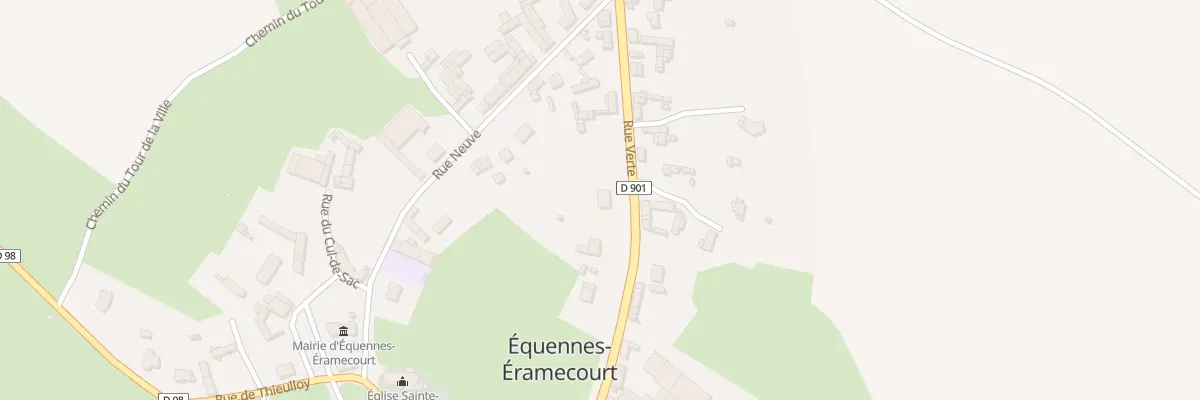 Plan du 11 Rue Verte à Équennes-Éramecourt