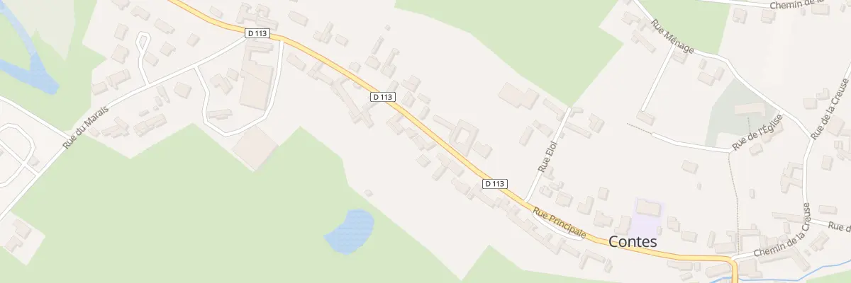 Plan du 93 Rue Principale à Contes
