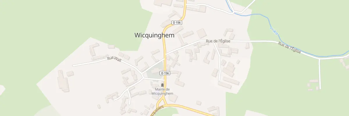 Plan du 2 Rue de l’Eglise à Wicquinghem