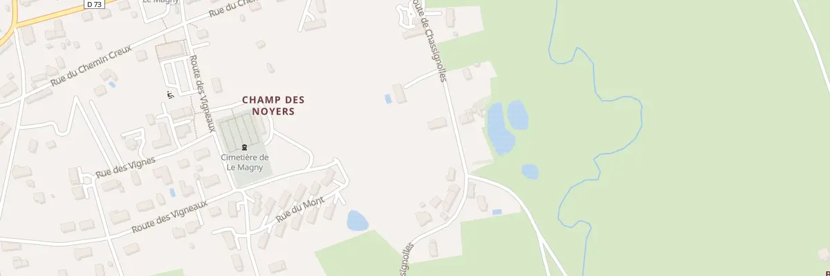 Plan du 5 Rte Chassignolles au Magny