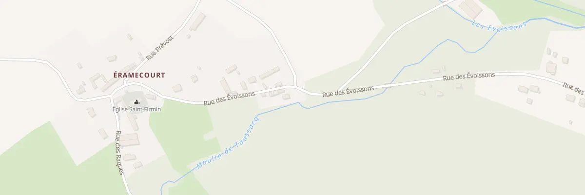 Plan du 8 Rue des Evoissons à Équennes-Éramecourt