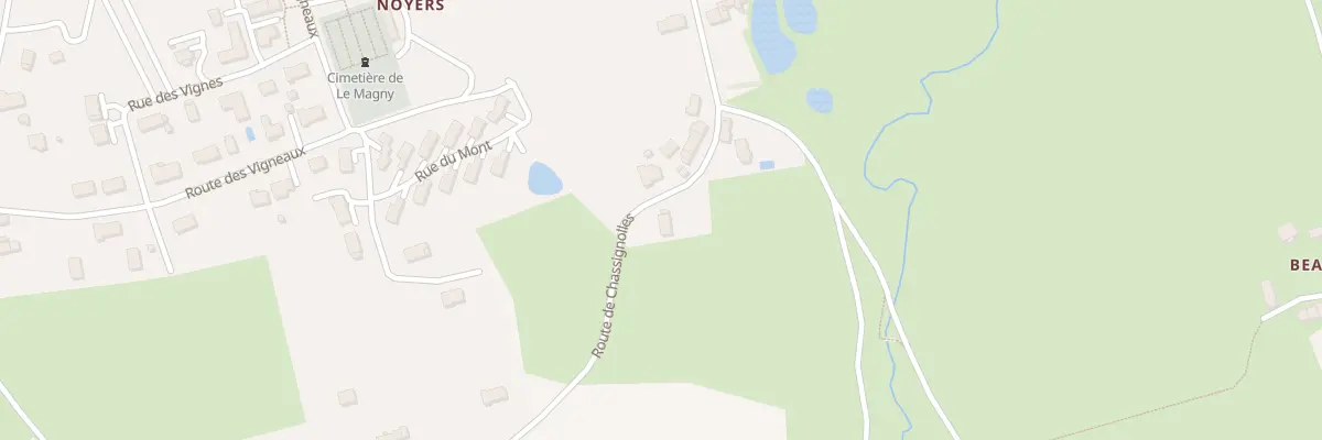 Plan du 12 Rte Chassignolles au Magny