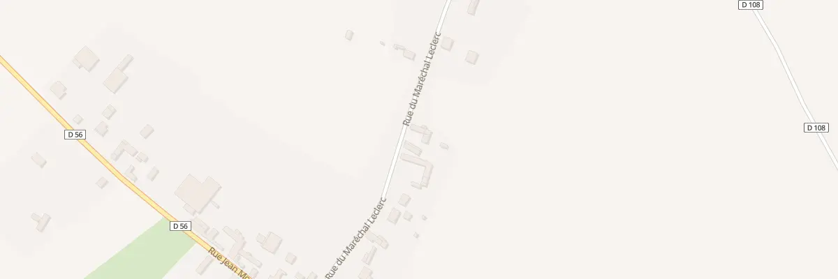 Plan du 8 Rue du Marechal Leclerc à Brailly-Cornehotte