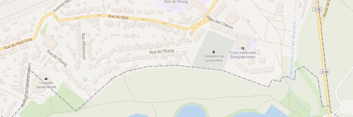 Plan du 52 Rue de l’Etang à La Verrière