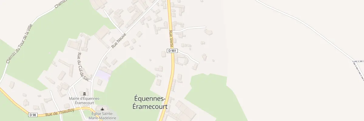 Plan du 20 Rue Verte à Équennes-Éramecourt