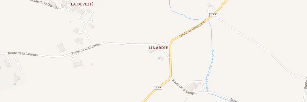 Plan du 5058 Linardie à Senouillac